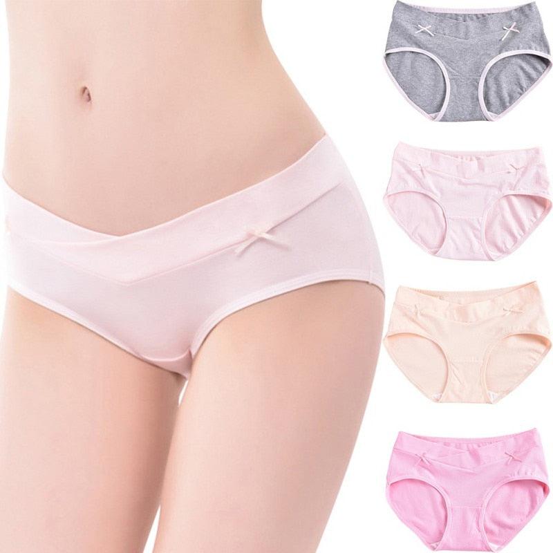 Cute Women Underwear - Cotton Pregnant Panties - Low Waist Sexy Lingeries - Mother Support (2U6)