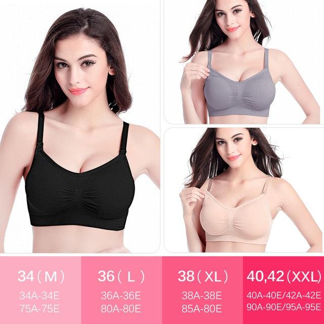 2/3-Pack Maternity Breastfeeding Bras - Nursing Breathable Breastfeeding Bra (3Z2)(F6)