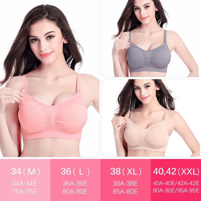 2/3-Pack Maternity Breastfeeding Bras - Nursing Breathable Breastfeeding Bra (3Z2)(F6)