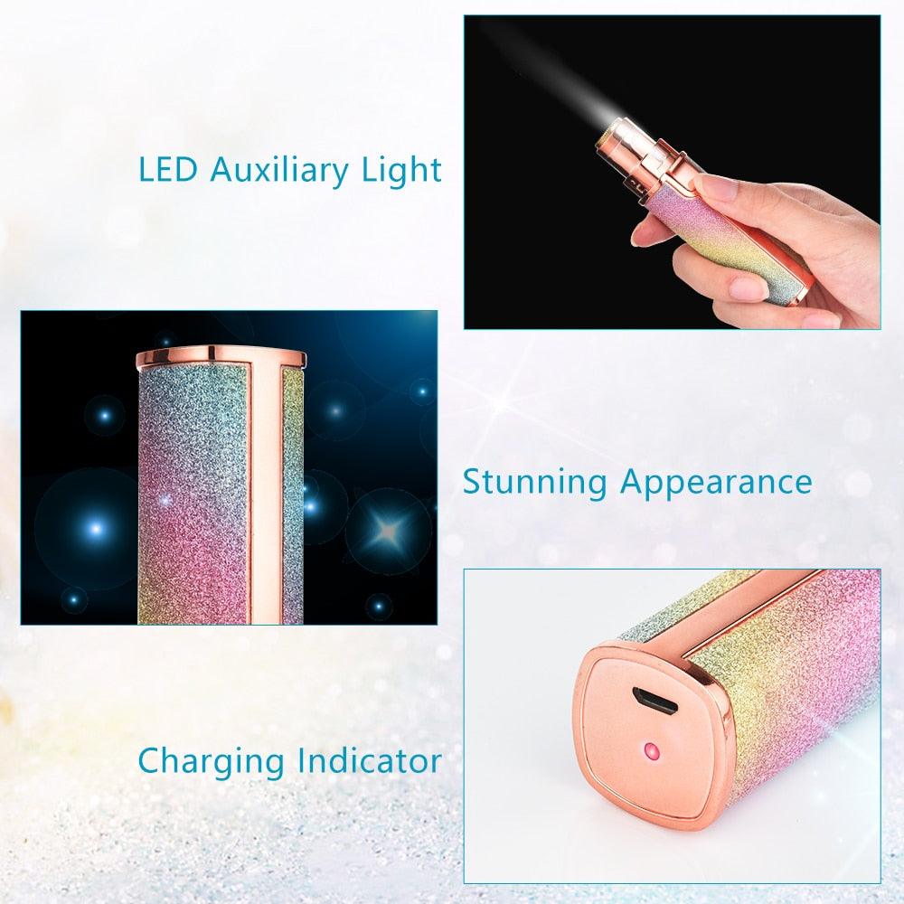 2 In 1 Electric Eyebrow Trimmer Painless Facial Hair Remover Mini Shaver Razors Portable Eye Brow Epilator (M5)(M2)(1U86)