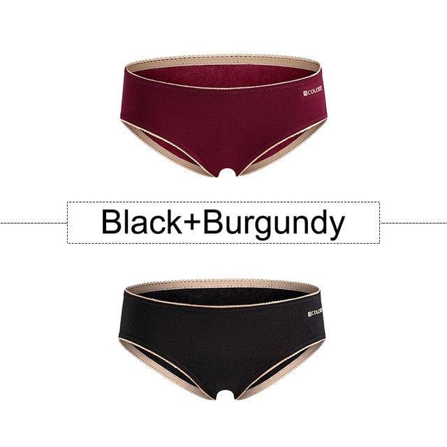 Cute 2 PCS/ Lot Seamless Women's Panties - Cotton Briefs Sexy Lace lingerie - Plus Size Panties (TSP4)(TSP1)(TSP3)