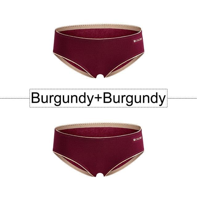 Cute 2 PCS/ Lot Seamless Women's Panties - Cotton Briefs Sexy Lace lingerie - Plus Size Panties (TSP4)(TSP1)(TSP3)