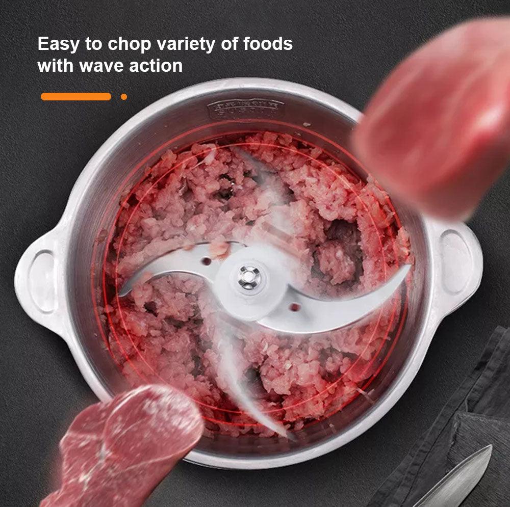 2L Stainless Steel Electric Chopper Meat Grinder Mincer Food Processor  Slicer Vegetable Food Chopper Meat Slicer Machine