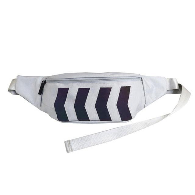 Chest Bag - Canvas Fanny Pack - Boy Street Reflective Crossbody Pack Casual Travel Bags (LT8)