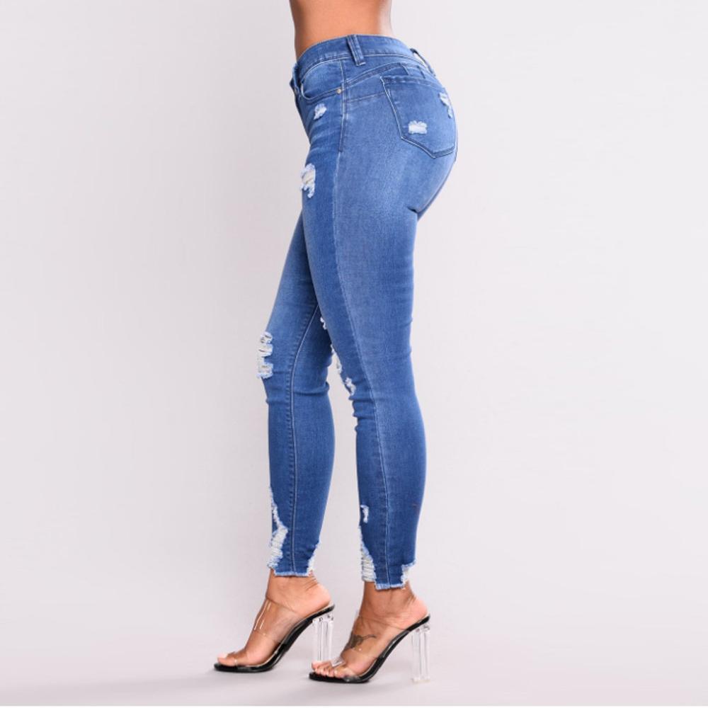 Fashion Women High Waist Stretch Print Jeans Leggings - Skinny Slim Pants Trousers (3U21)