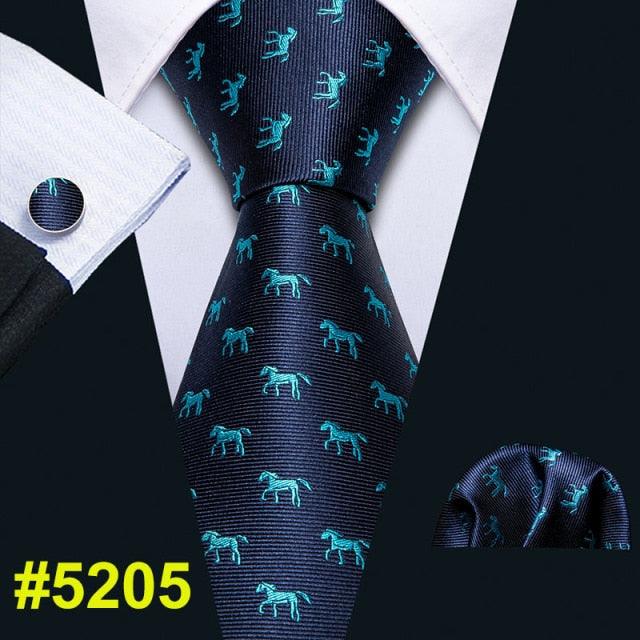 New Arrival Men's Ties - Dinosaur Pattern Red Men's Wedding Neckties 8.5cm (2U17)