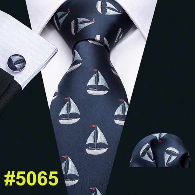 New Arrival Men's Ties - Dinosaur Pattern Red Men's Wedding Neckties 8.5cm (2U17)