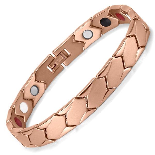 New Arrival Titanium Bracelet Bangle For Men Magnetic Black Plated OTB-1286 (MJ3)