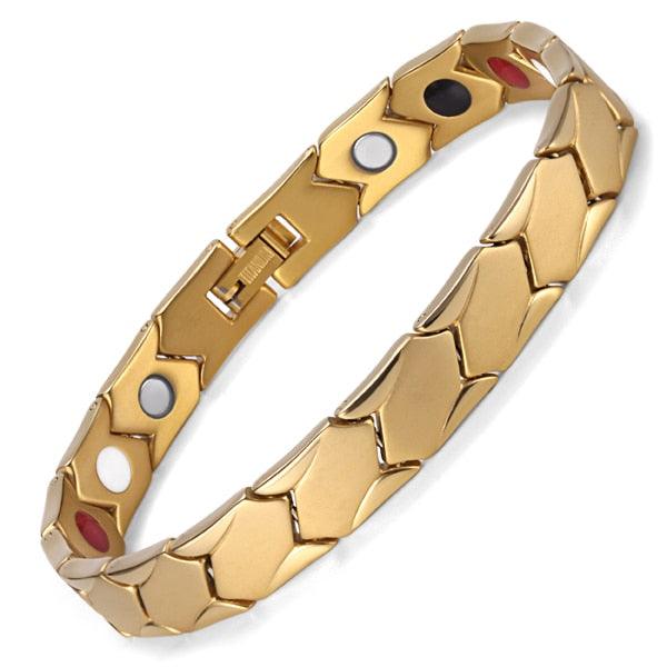 New Arrival Titanium Bracelet Bangle For Men Magnetic Black Plated OTB-1286 (MJ3)