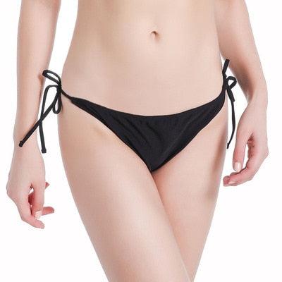 New Bandage Bikini Bottom - Brazilian Sexy Swimwear - Women's Briefs Solid Underwear (TSP4)(TB8D)(F28)