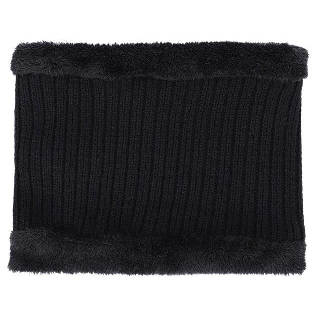 New Fashion Men's Winter Knit Beanie Scarf Brand - Maple Leaf Thick Lining Plus Velvet Bonnet (MA8)(F103)