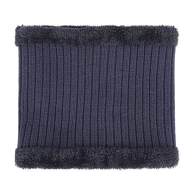 New Fashion Men's Winter Knit Beanie Scarf Brand - Maple Leaf Thick Lining Plus Velvet Bonnet (MA8)(F103)