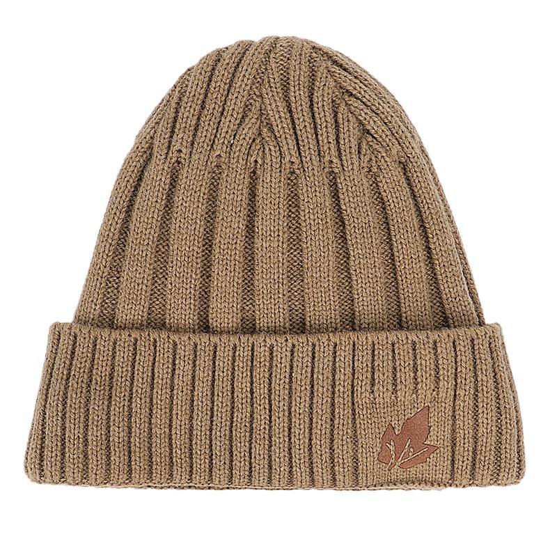 New Fashion Men's Winter Knit Beanie Scarf Brand - Maple Leaf Thick Lining Plus Velvet Bonnet (MA8)(F103)