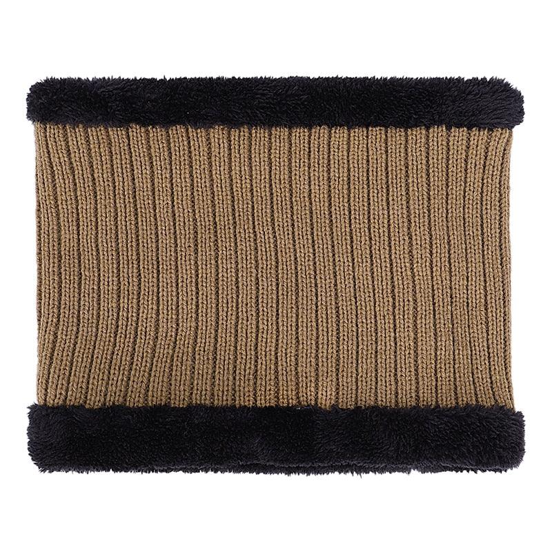 New Fashion Men's Winter Knit Beanie Scarf Brand - Maple Leaf Thick Lining Plus Velvet Bonnet (MA8)(F103)