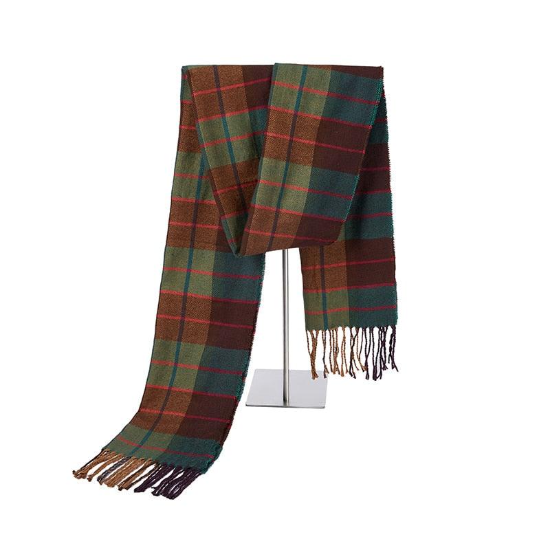 Plaid Winter Scarf - Women Warm Foulard Solid Scarves - Fashion Casual Scarfs (MA7)