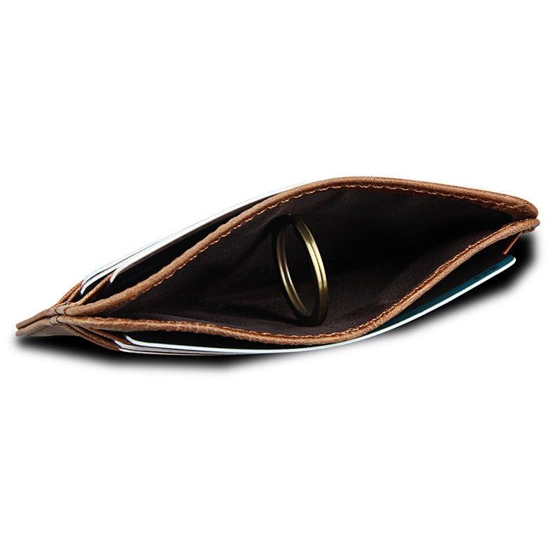 Super Slim Soft Wallet - 100% Cowhide Genuine Leather Mini Credit Card Men's Wallet (MA5)1