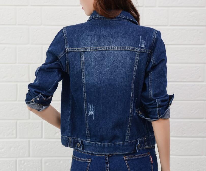 Trending Short Denim Jacket - Women Jeans Coat - Fashion Candy Color Slim Jackets (TB8B)