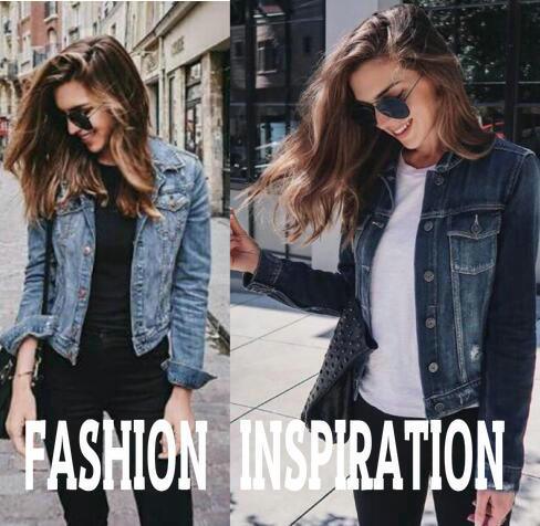 Trending Short Denim Jacket - Women Jeans Coat - Fashion Candy Color Slim Jackets (TB8B)