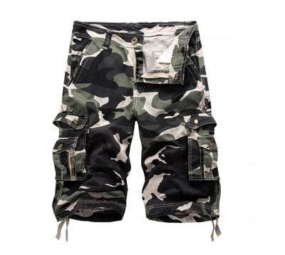 Summer New Men's Casual Multi-Pockets Cotton Short Pants (2U9)