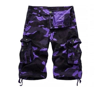 Summer New Men's Casual Multi-Pockets Cotton Short Pants (2U9)