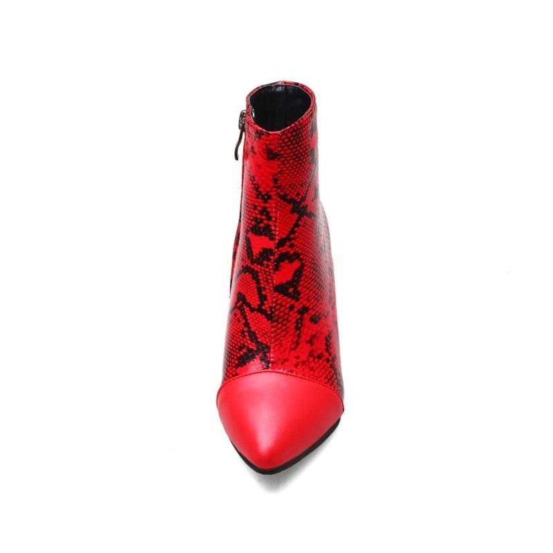 Amazing Winter Snake Pattern Women's Boots - Fashion Wild Short Boots (D38)D36)(BB1)(BB2)(CD)(WO4)