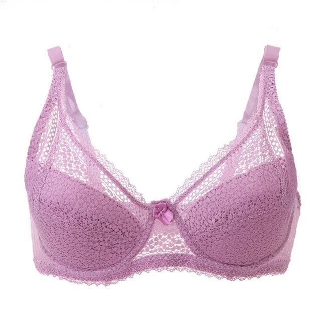 Trending Spring & Summer Plus Size Women Bras - New Lace Bras - Underwear Lingerie Deep V Sexy Bra - Plus Size (2U27)