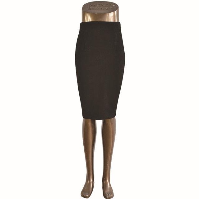 Great Autumn Women Skirts - Ladies Faux Suede High Waist Pencil Skirt - Split Stretchy Sexy Skirts (2U22)(2U20)