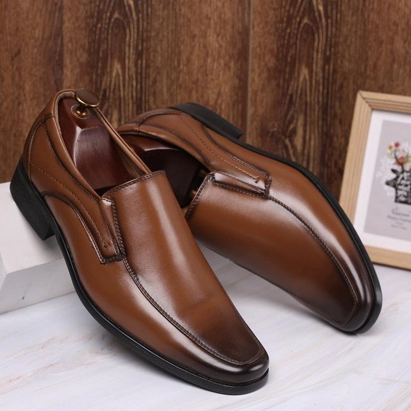 Classic Business Men's Dress Shoes - Fashion Elegant Formal Wedding Slip on Shoes (MSF3)1(MSC4)(MSC1)
