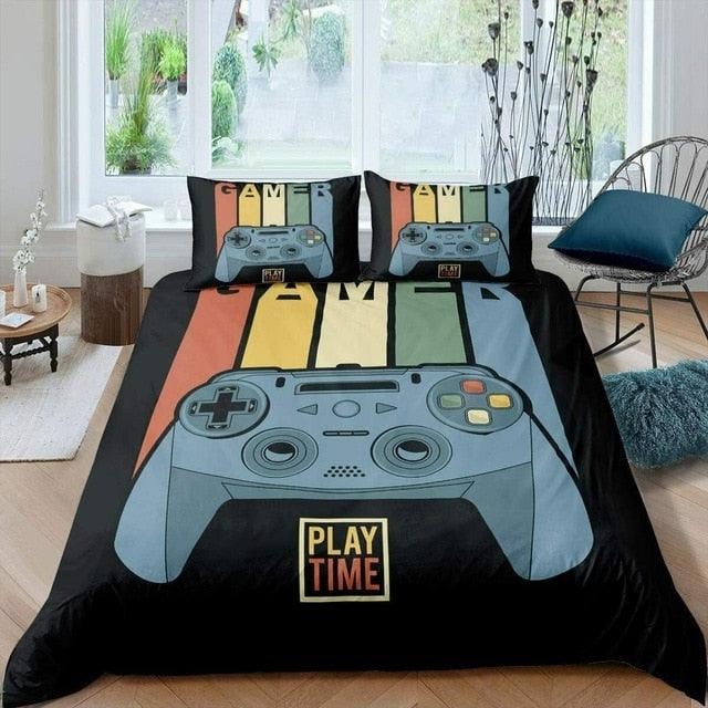 Fashion Bedding Set 2/3pcs 12 Patterns 3d Digital Gamer Printing Duvet Cover Sets 1Quilt Cover + 1/2 Pillowcases (5BM)(9BM)(3BM)(F63)