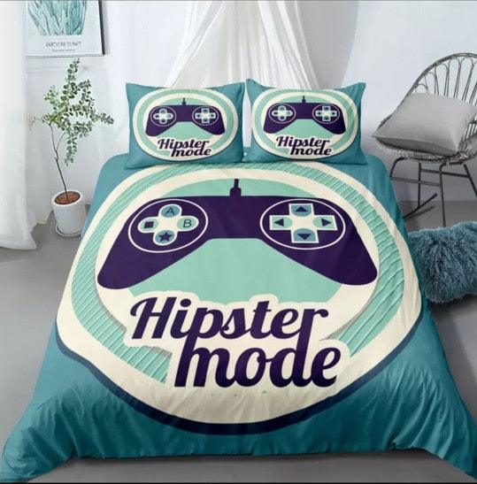 Fashion Bedding Set 2/3pcs 12 Patterns 3d Digital Gamer Printing Duvet Cover Sets 1Quilt Cover + 1/2 Pillowcases (5BM)(9BM)(3BM)(F63)