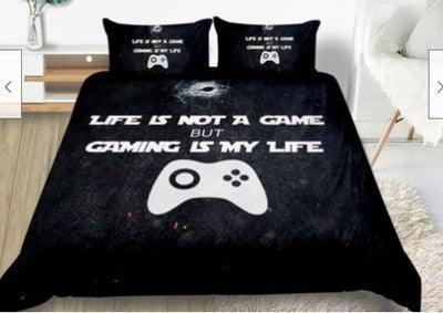 Fashion Bedding Set 2/3pcs 12 Patterns 3d Digital Gamer Printing Duvet Cover Sets 1Quilt Cover + 1/2 Pillowcases (5BM)(9BM)(3BM)(F63)