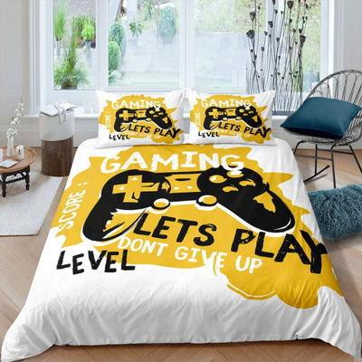 Fashion Bedding Set 2/3pcs 12 Patterns 3d Digital Gamer Printing Duvet Cover Sets 1Quilt Cover + 1/2 Pillowcases (5BM)(9BM)(3BM)(F63)