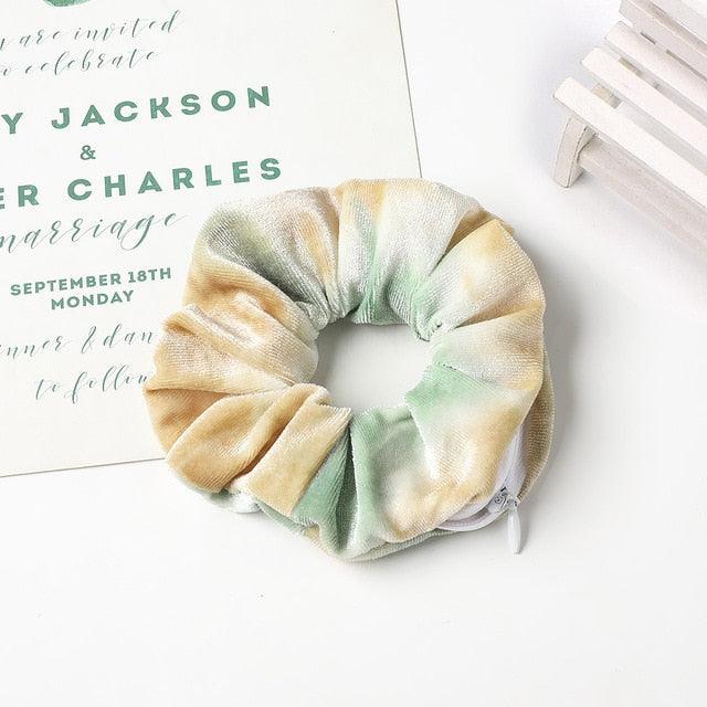Fashion New Retro Zipper Large Elastic Hair Band - Hair Accessories (1U88)