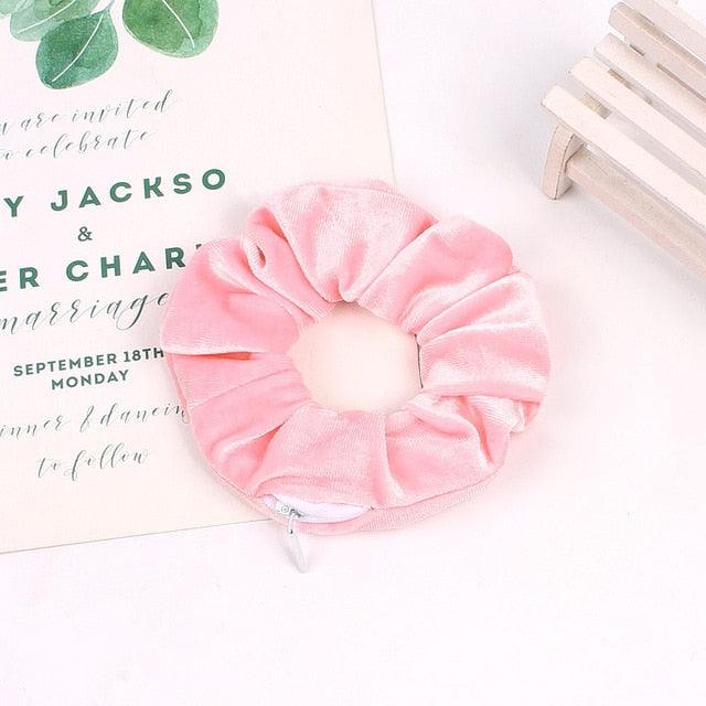 Fashion New Retro Zipper Large Elastic Hair Band - Hair Accessories (1U88)