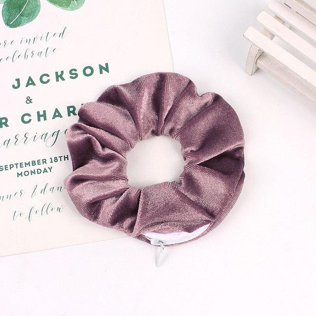 Fashion New Retro Zipper Large Elastic Hair Band - Hair Accessories (1U88)