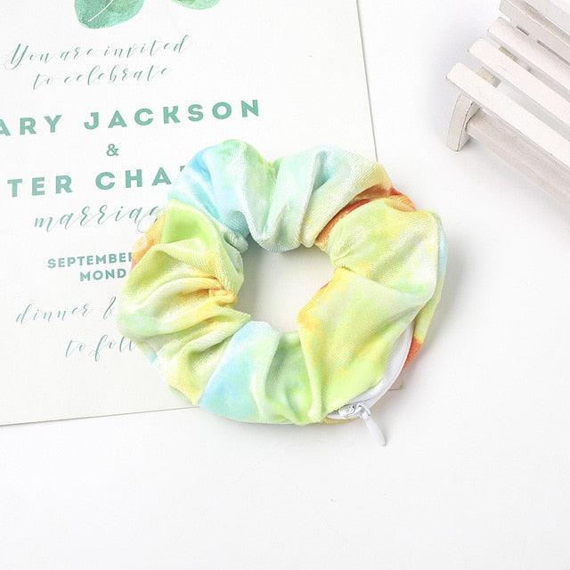 Fashion New Retro Zipper Large Elastic Hair Band - Hair Accessories (1U88)
