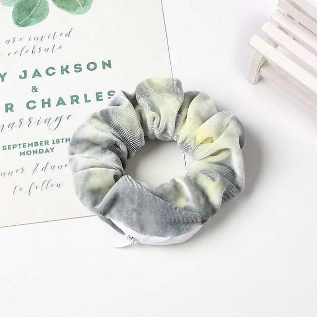 Fashion New Retro Zipper Large Elastic Hair Band - Hair Accessories (1U88)