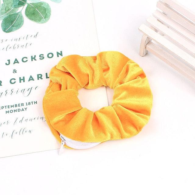 Fashion New Retro Zipper Large Elastic Hair Band - Hair Accessories (1U88)