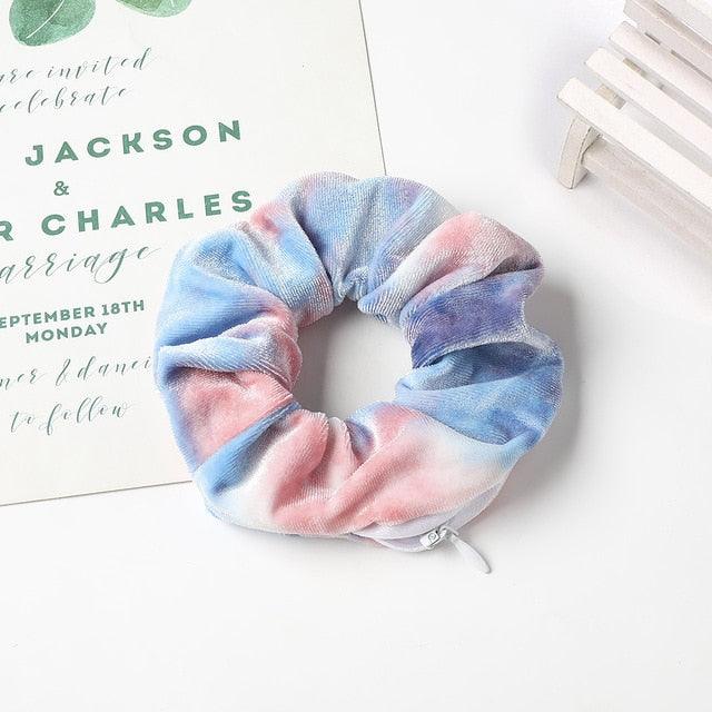 Fashion New Retro Zipper Large Elastic Hair Band - Hair Accessories (1U88)