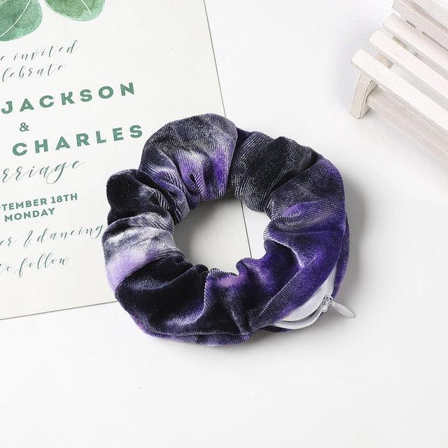 Fashion New Retro Zipper Large Elastic Hair Band - Hair Accessories (1U88)