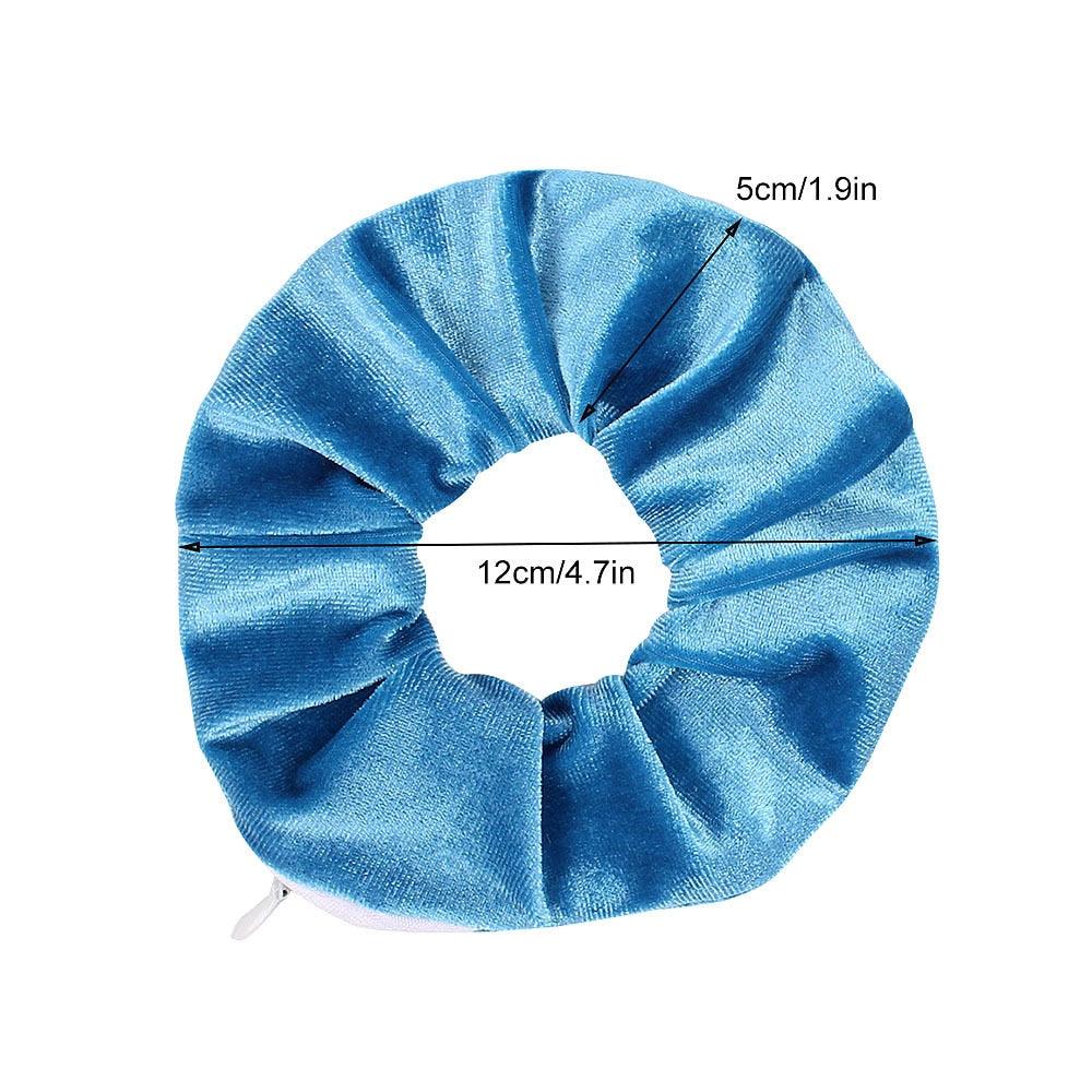 Fashion New Retro Zipper Large Elastic Hair Band - Hair Accessories (1U88)