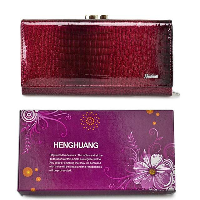 Cute Genuine Leather Women's Wallet - Zipper Wallet Ladies Clutch Bag (D43)(WH5)(WH1)