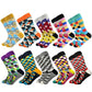 Casual Men's Socks - New Socks Fashion Design Plaid Colorful Happy Business Party Dress Cotton Socks (TG8)(T6G)(F92)