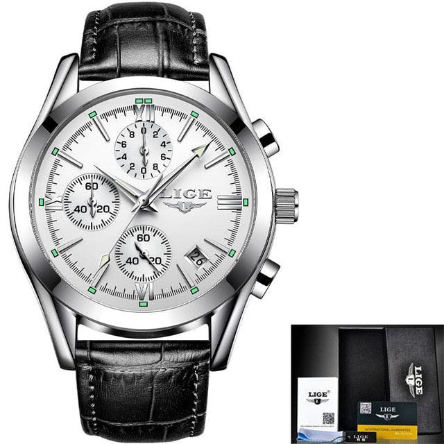 New Fashion Men's Watches - Top Brand Luxury Military Quartz Watch - Premium Leather Waterproof (MA9)(F84)