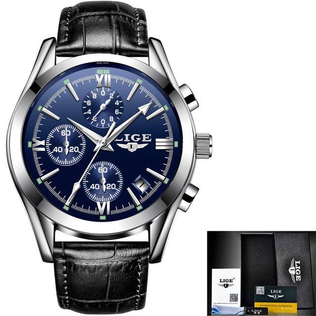 New Fashion Men's Watches - Top Brand Luxury Military Quartz Watch - Premium Leather Waterproof (MA9)(F84)