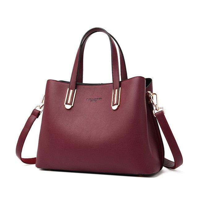 Trending Large Capacity Women Handbag - Quality Leather Casual Totes Bags (D43)(WH2)(WH4)