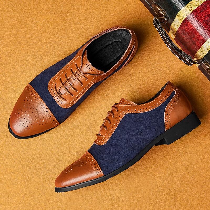 Trending New Arrival Retro Bullock Design Men's Classic Business Formal Shoes (MSF1)(MSF4)(F14)