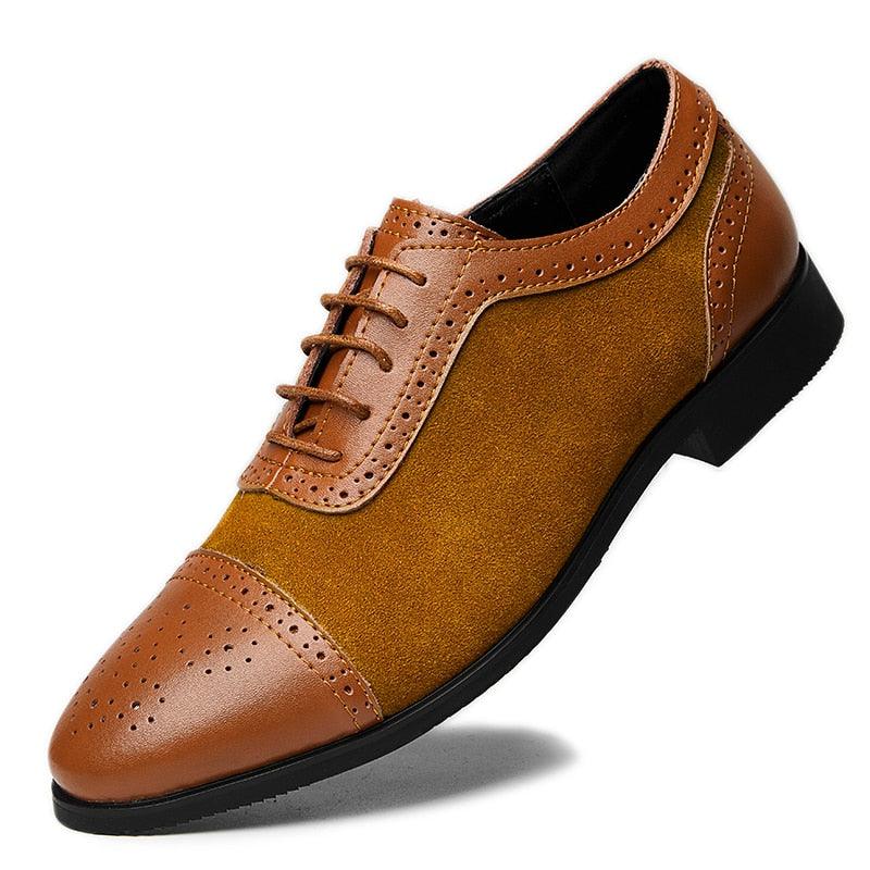Trending New Arrival Retro Bullock Design Men's Classic Business Formal Shoes (MSF1)(MSF4)(F14)