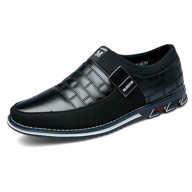 New Autumn Leather Men's Shoes - Fashion Casual Moccasins Slip-On Loafers Shoes (MSC2)(MSC4)(MSC1)(F12)