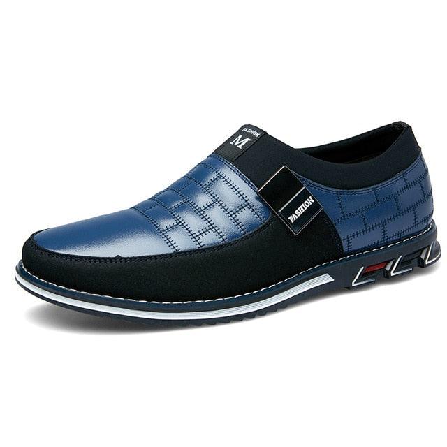 New Autumn Leather Men's Shoes - Fashion Casual Moccasins Slip-On Loafers Shoes (MSC2)(MSC4)(MSC1)(F12)
